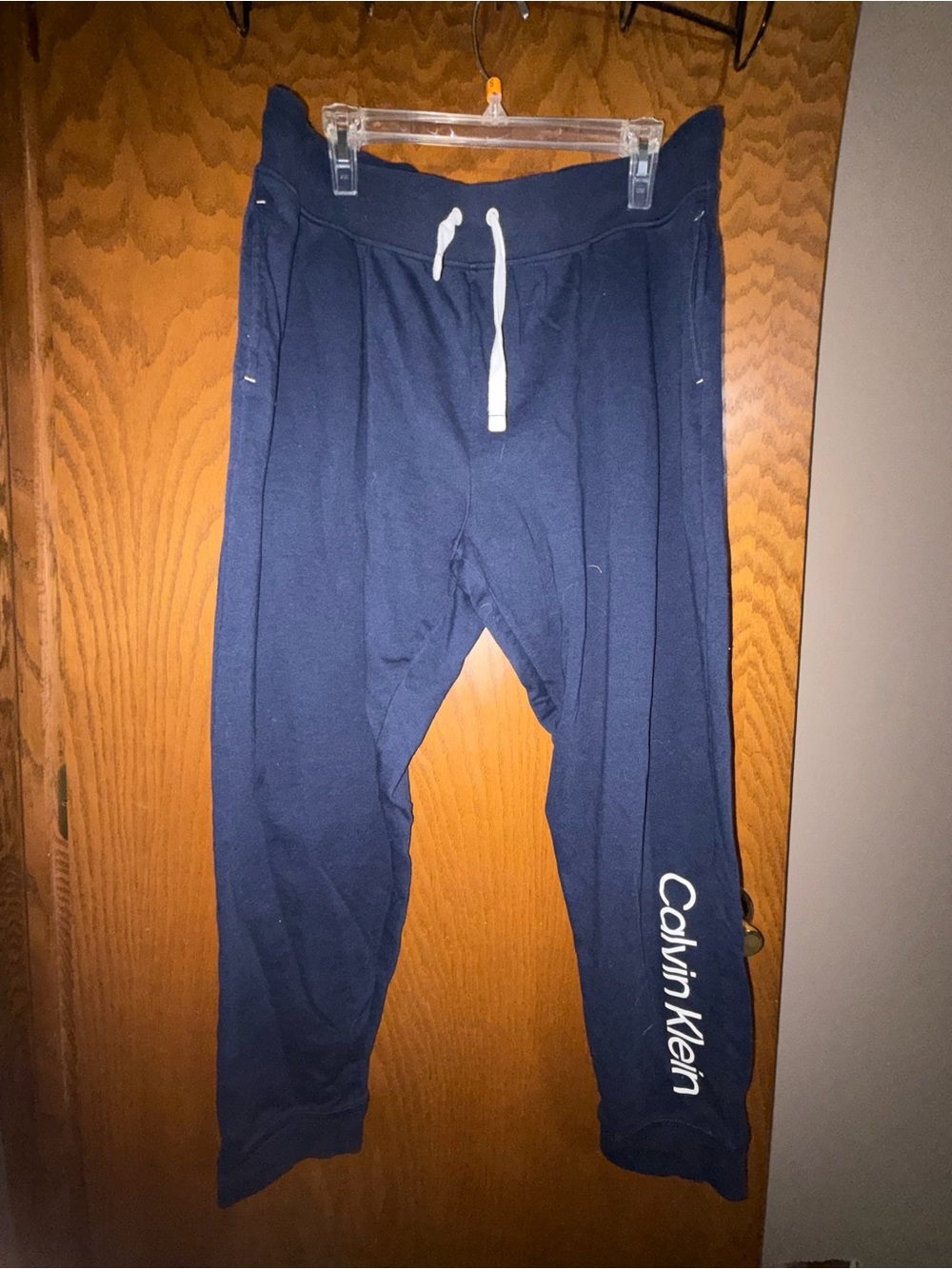 Calvin Klein Navy Blue Jogger Sweatpants sleepwear lounge wear extra large XL
